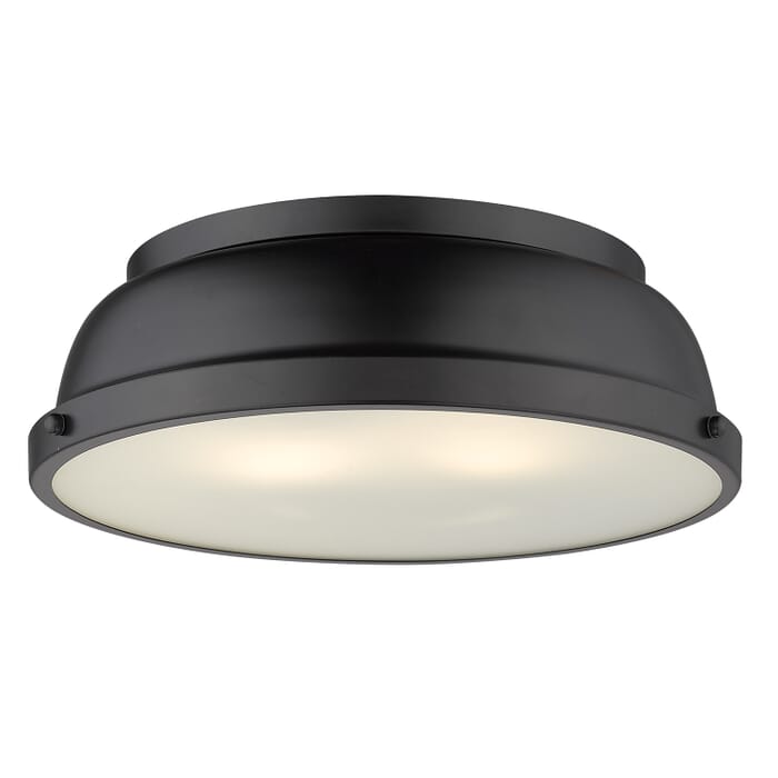 Golden Duncan 2-Light 14" Ceiling Light in Matte Black Golden Duncan 2-Light 14" Ceiling Light in Matte Black