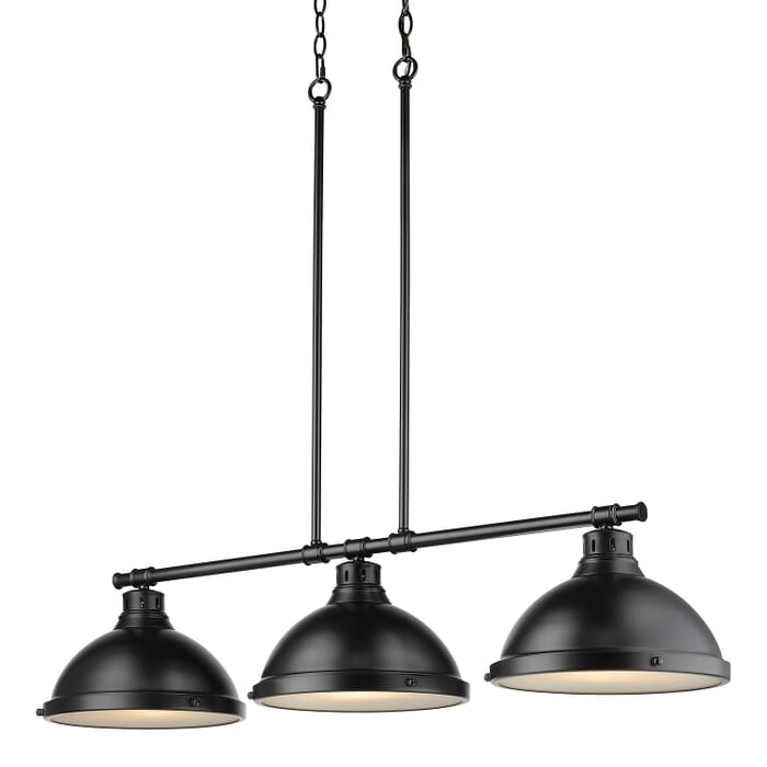 Golden Duncan 3-Light 9" Pendant Light in Black Golden Duncan 3-Light 9" Pendant Light in Black