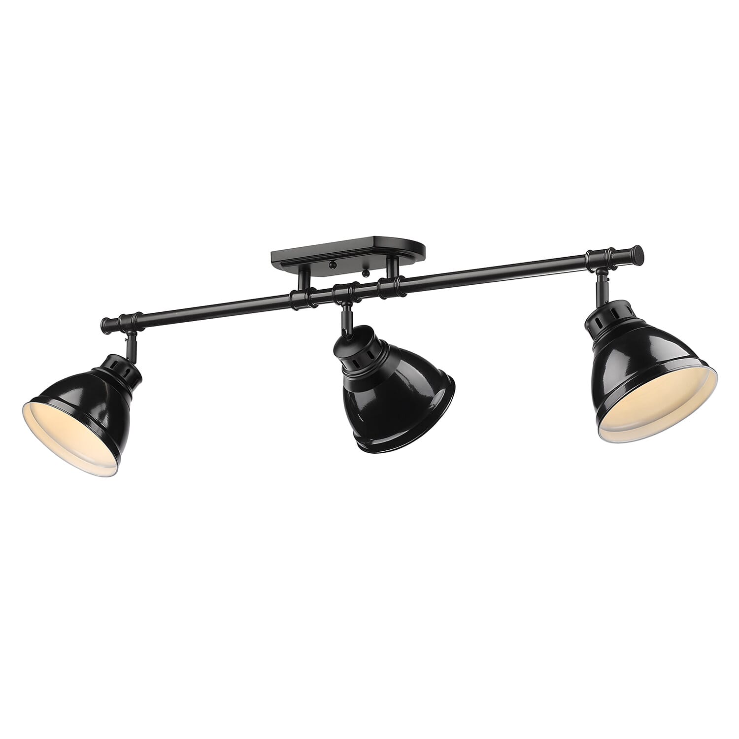Golden Duncan 3-Light 35" Ceiling Light in Black