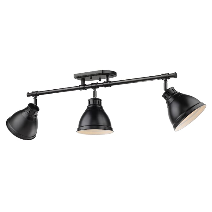 Golden Duncan 3-Light 35" Ceiling Light in Black Golden Duncan 3-Light 35" Ceiling Light in Black