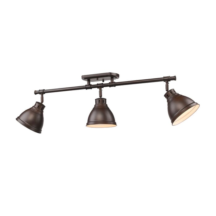 Golden Duncan 3-Light 35" Ceiling Light in Rubbed Bronze Golden Duncan 3-Light 35" Ceiling Light in Rubbed Bronze