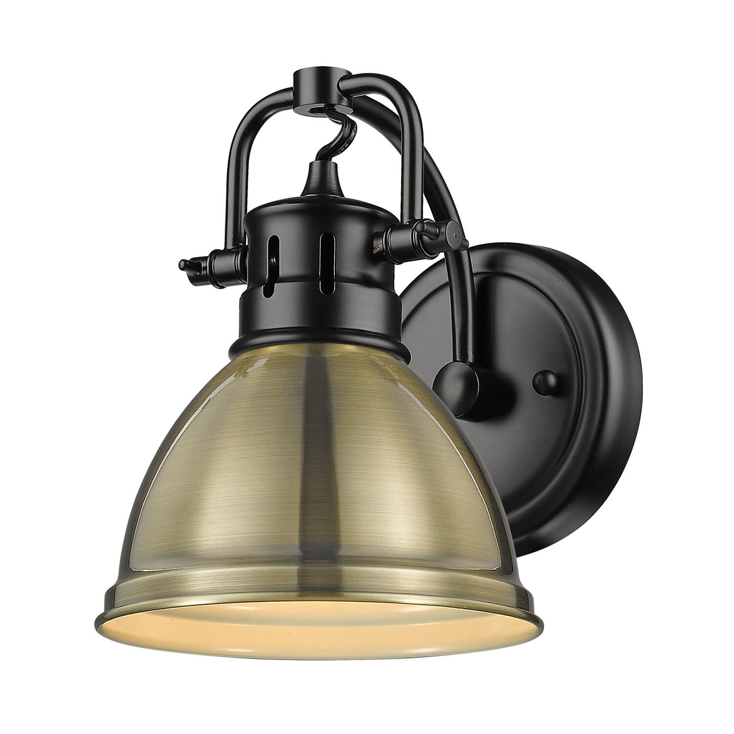 Duncan 1-Light Bathroom Vanity Light Vanity in Matte Black