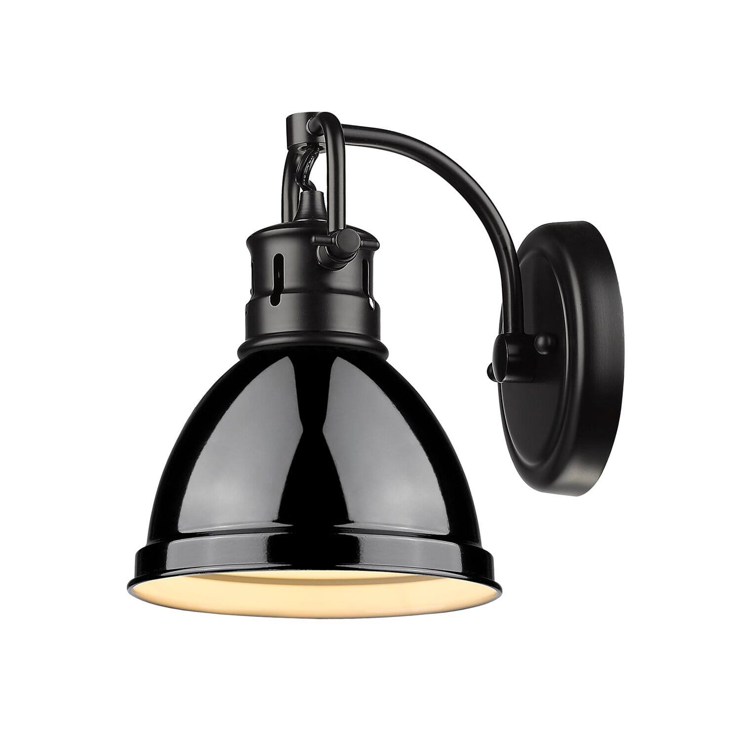 Golden Duncan 7" Bathroom Vanity Light in Black