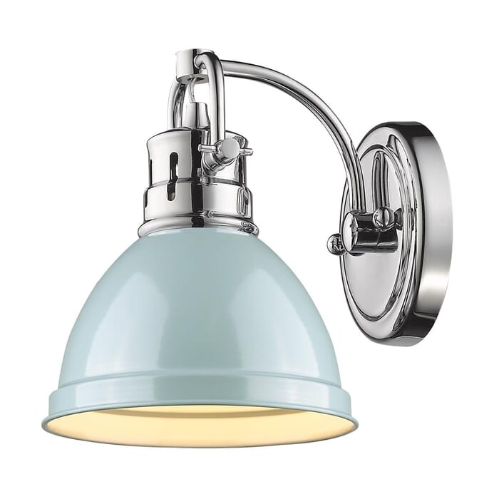 Golden Duncan 7" Bathroom Vanity Light in Chrome Golden Duncan 7" Bathroom Vanity Light in Chrome