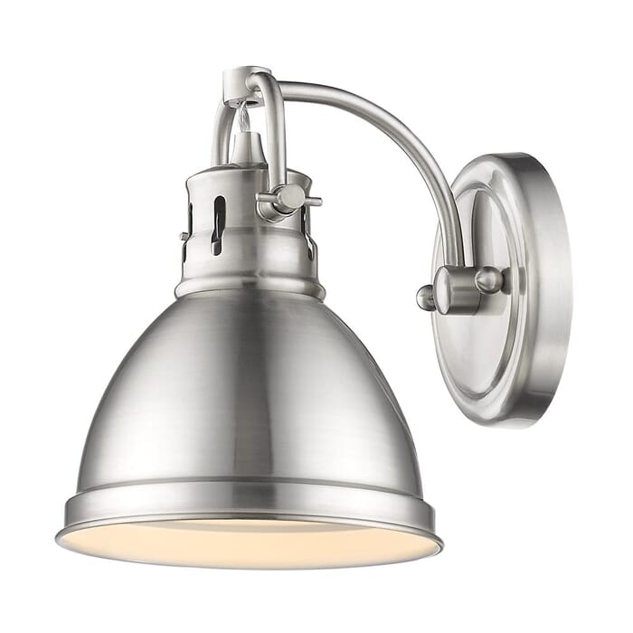 Golden Duncan Bathroom Vanity Light in Pewter Golden Duncan Bathroom Vanity Light in Pewter