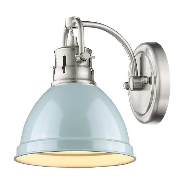 Golden Duncan 7" Bathroom Vanity Light in Pewter Golden Duncan 7" Bathroom Vanity Light in Pewter