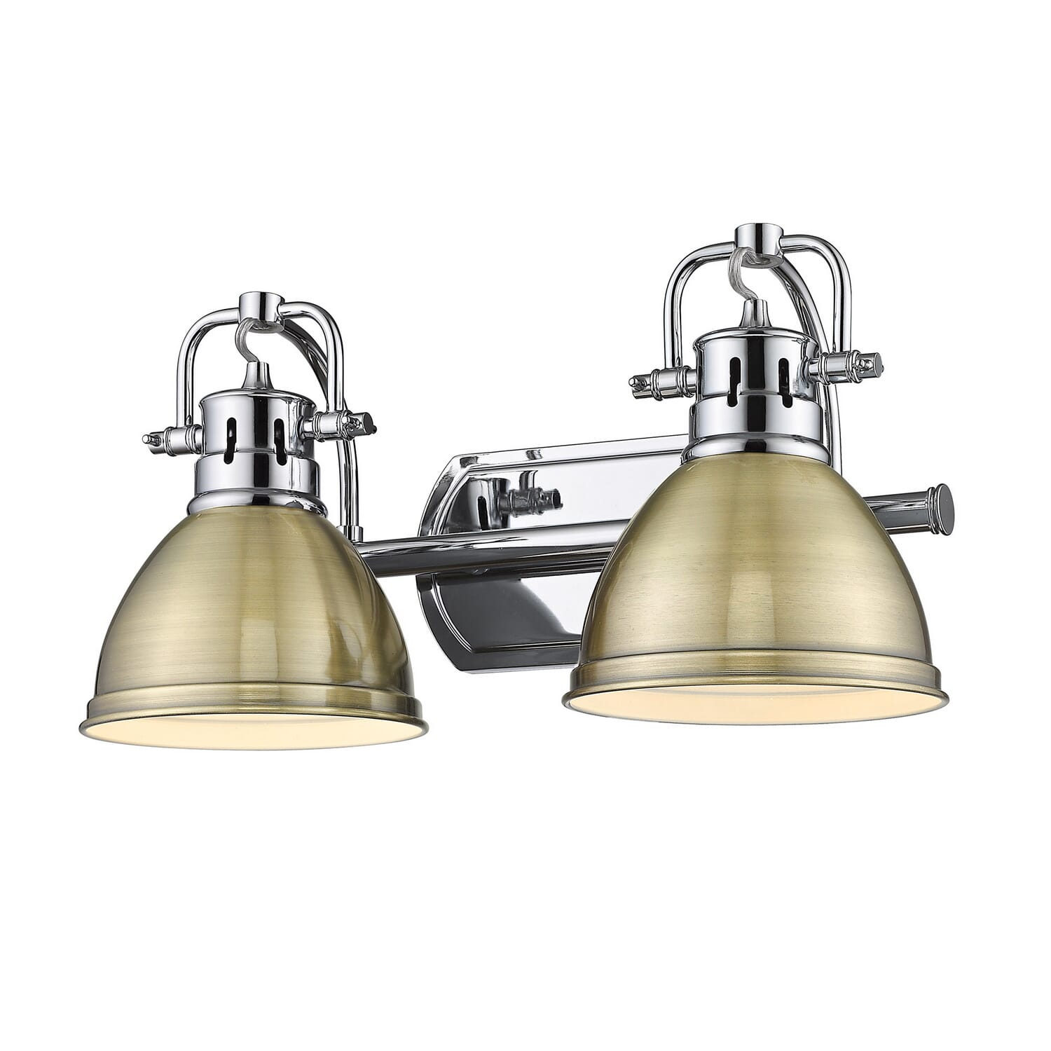 Duncan 2-Light Bathroom Vanity Light Vanity in Chrome