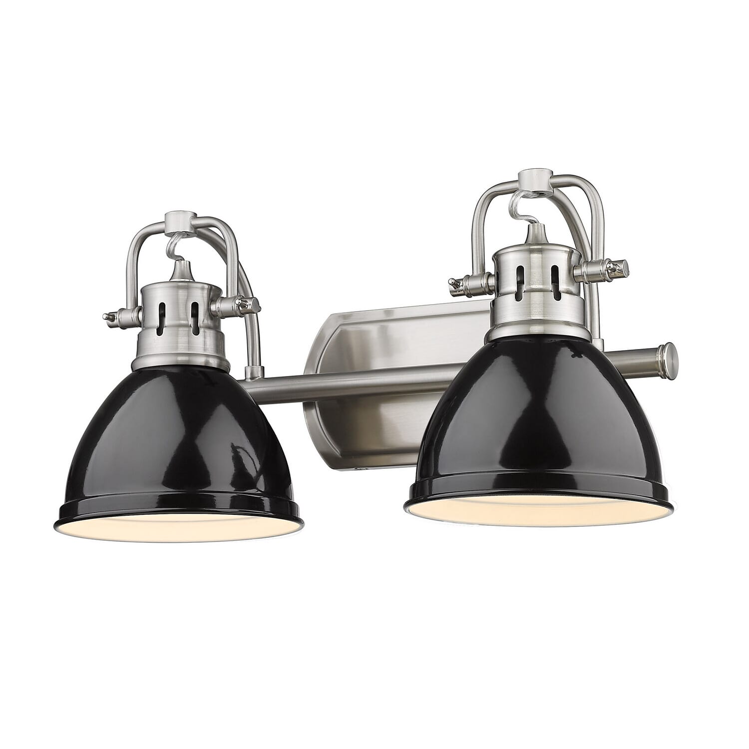 Duncan 2-Light Bathroom Vanity Light Vanity in Pewter