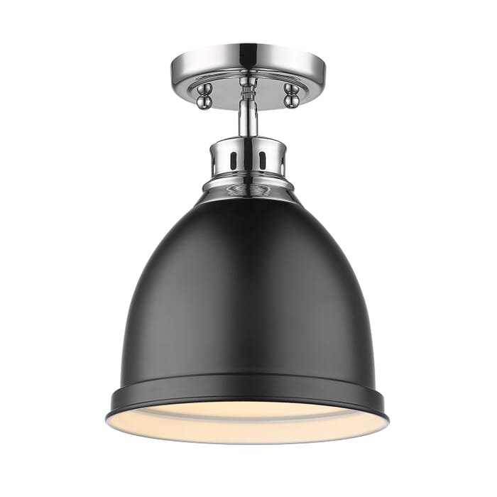 Golden Duncan 9" Ceiling Light in Chrome Golden Duncan 9" Ceiling Light in Chrome