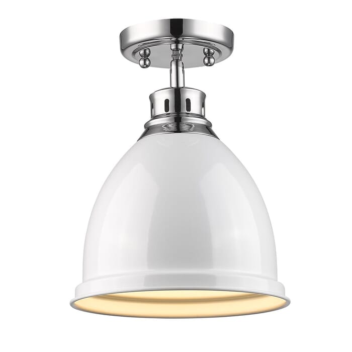 Golden Duncan 9" Ceiling Light in Chrome Golden Duncan 9" Ceiling Light in Chrome