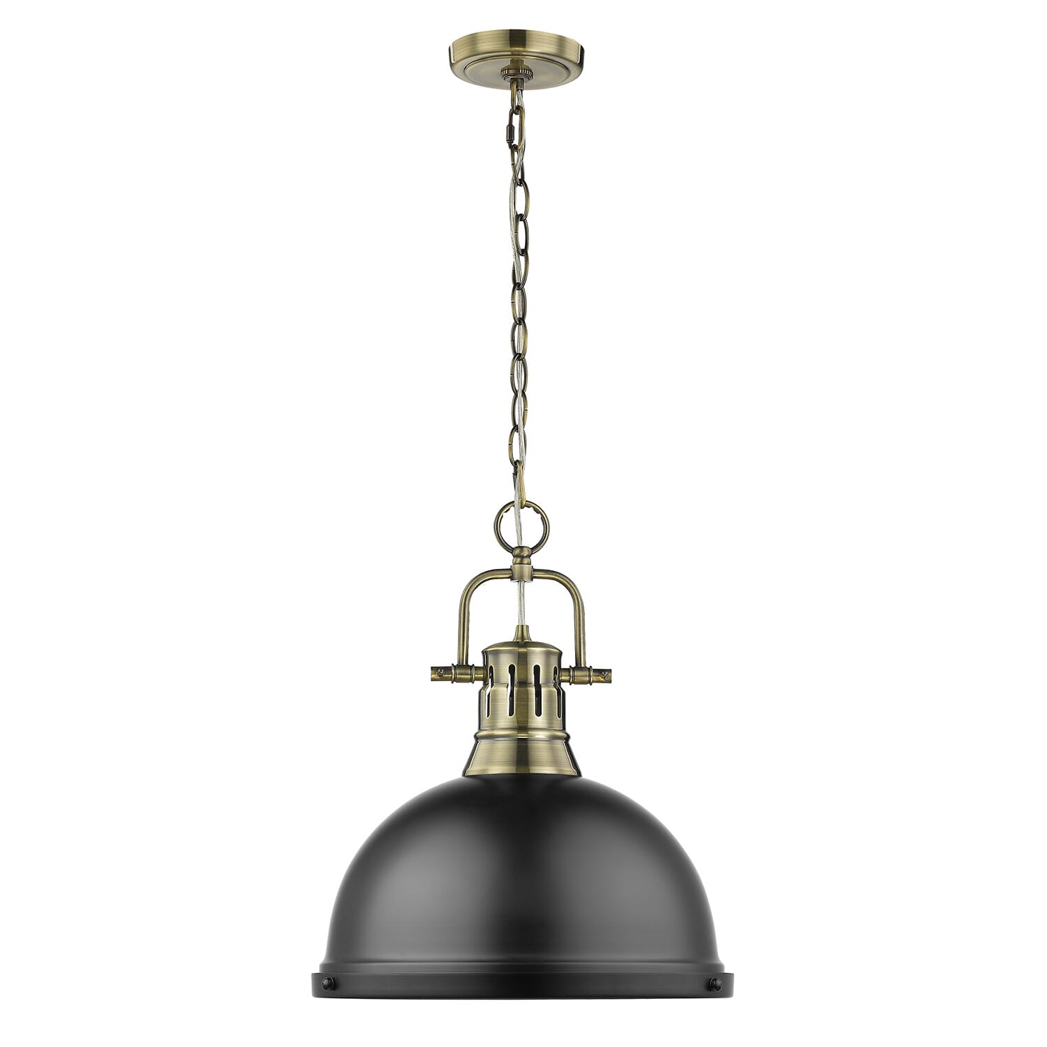 Golden Duncan 17" Pendant Light in Aged Brass