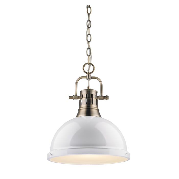 Golden Duncan 17" Pendant Light in Aged Brass Golden Duncan 17" Pendant Light in Aged Brass