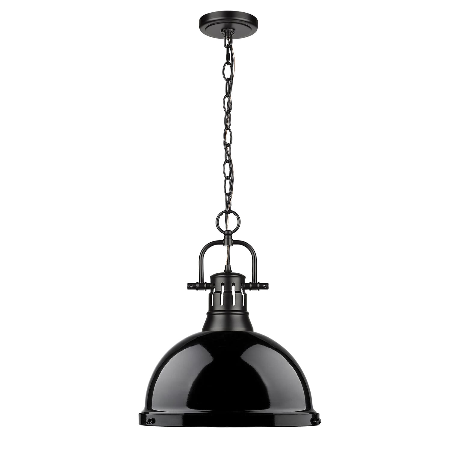 Golden Duncan 17" Pendant Light in Black
