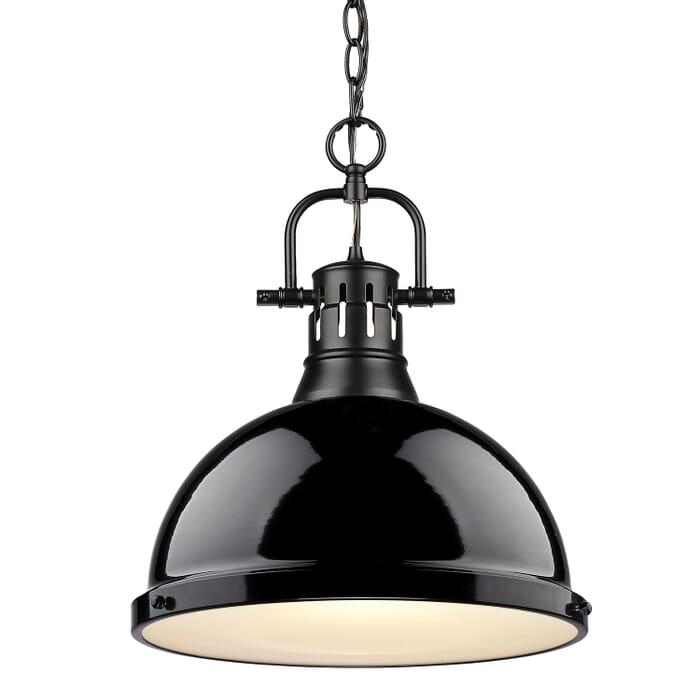 Golden Duncan 17" Pendant Light in Black Golden Duncan 17" Pendant Light in Black