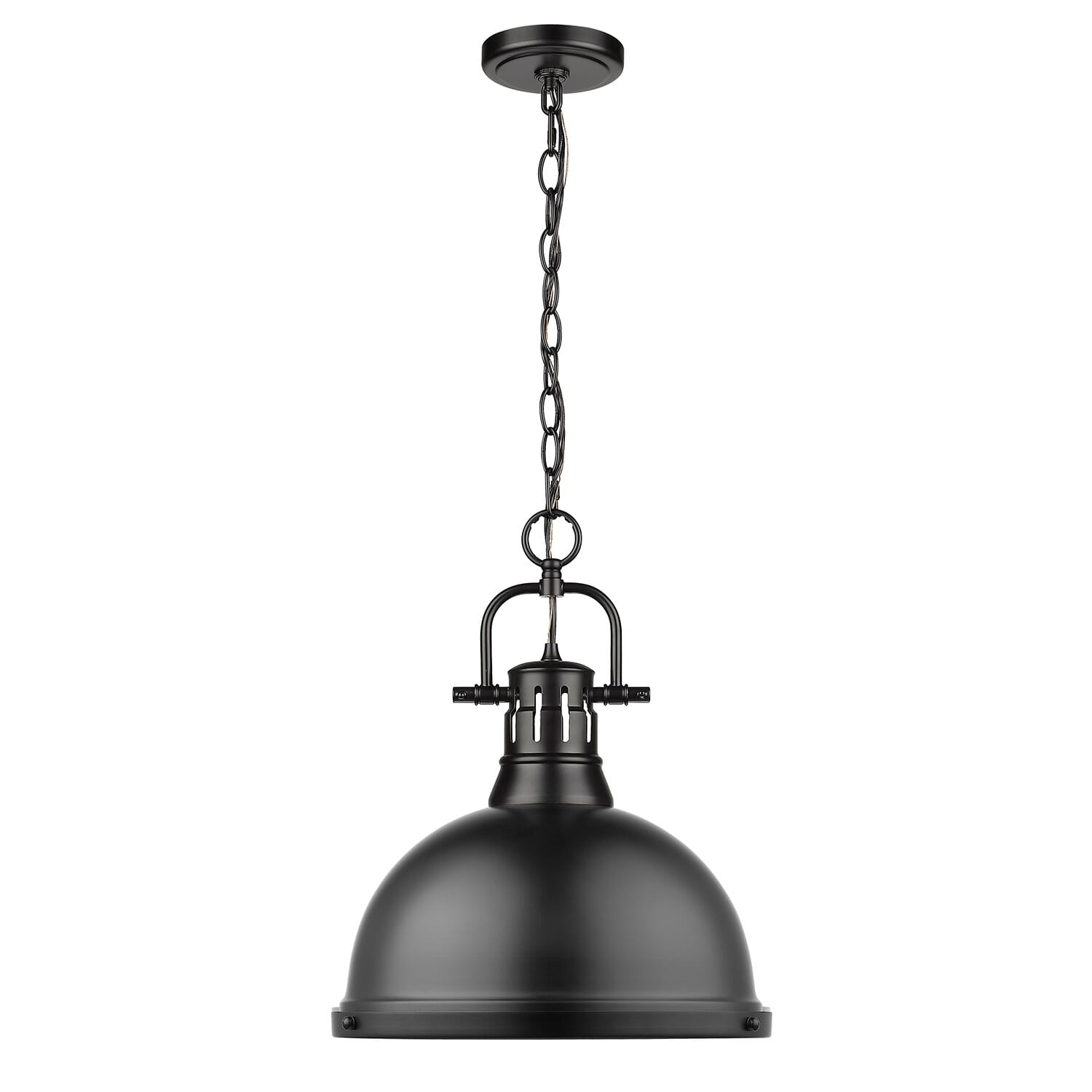 Golden Duncan 17" Pendant Light in Black
