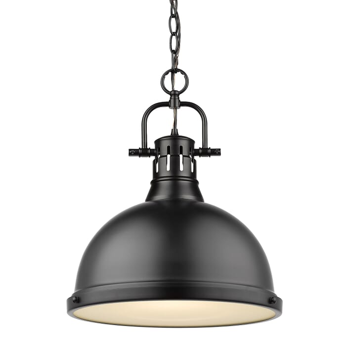 Golden Duncan 17" Pendant Light in Black Golden Duncan 17" Pendant Light in Black