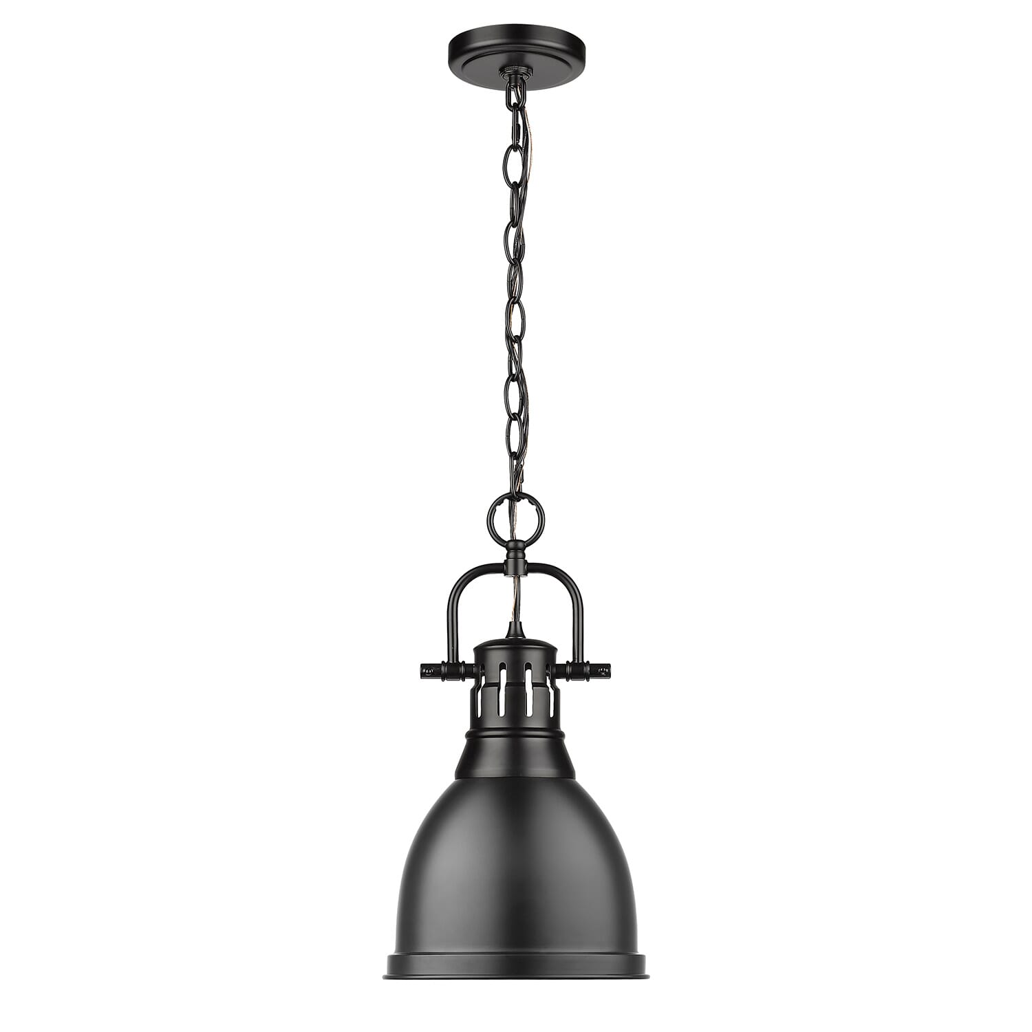 Golden Duncan 17" Mini Pendant in Black