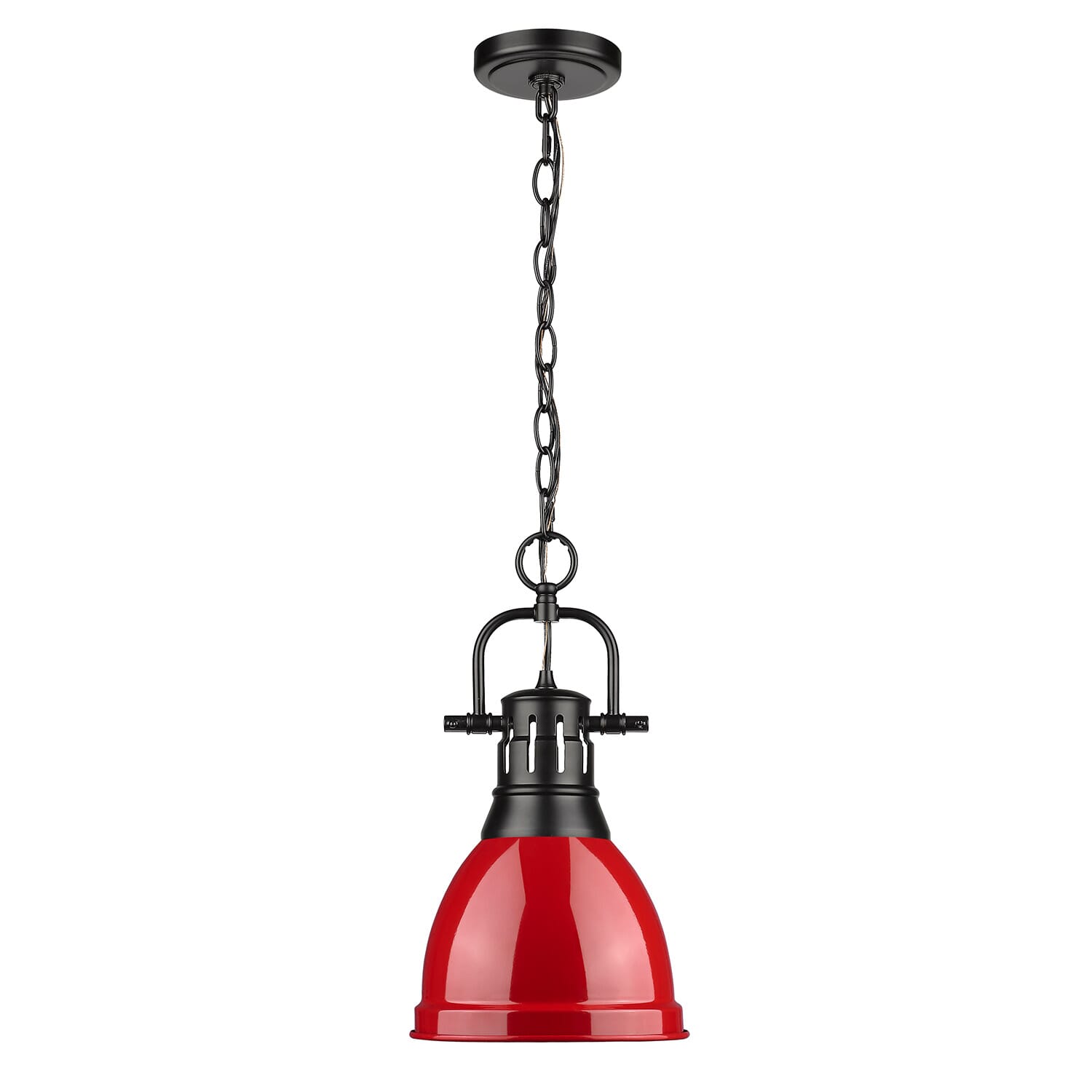 Golden Duncan 17" Mini Pendant in Black