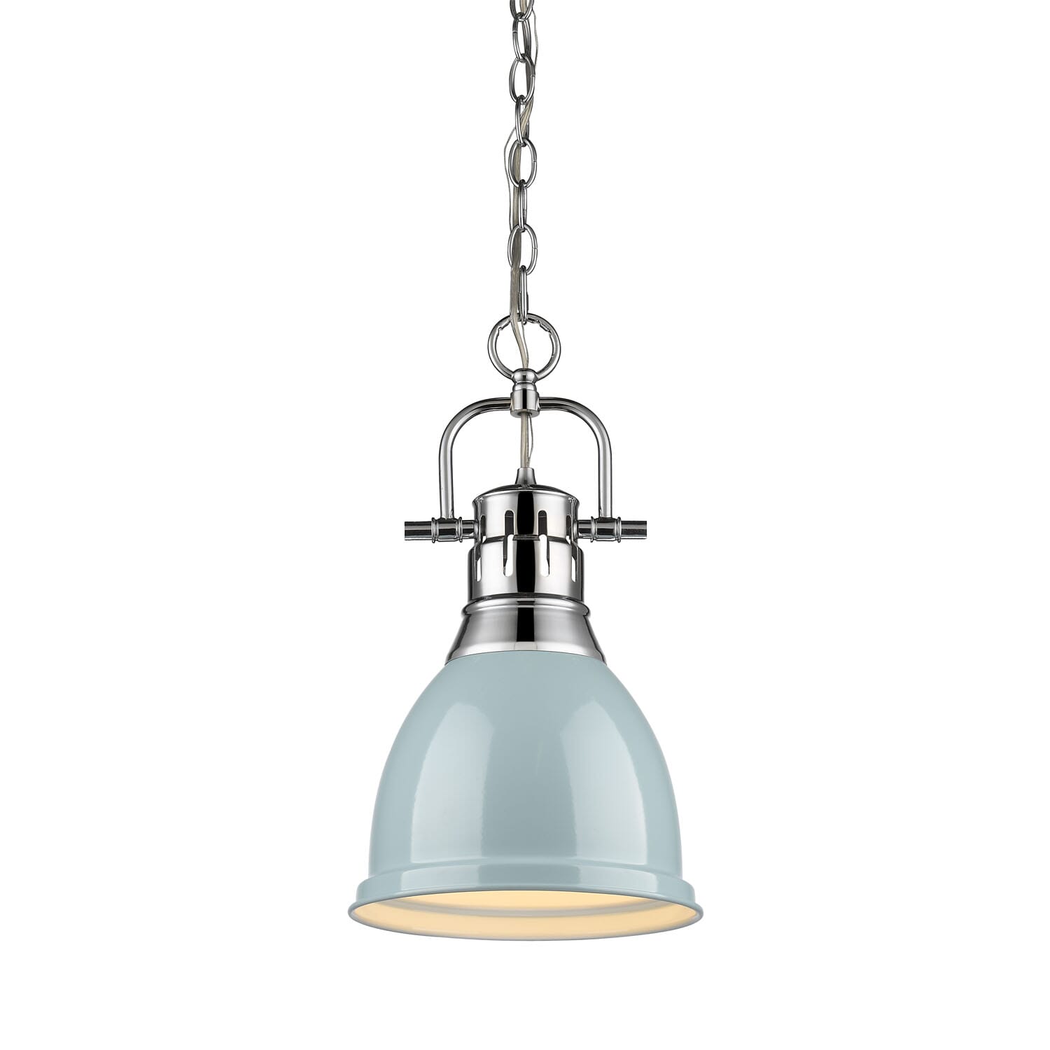 Golden Duncan 17" Mini Pendant in Chrome