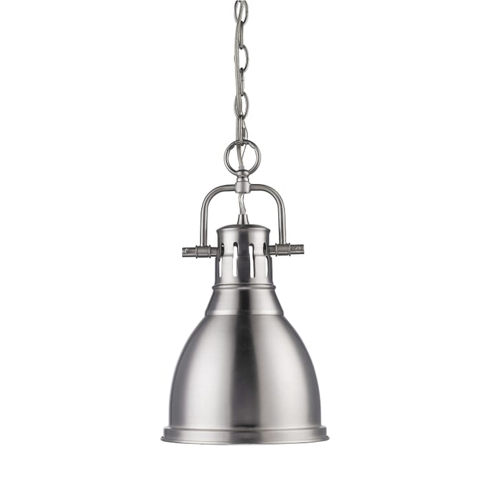 Golden Duncan 17" Mini Pendant in Pewter Golden Duncan 17" Mini Pendant in Pewter