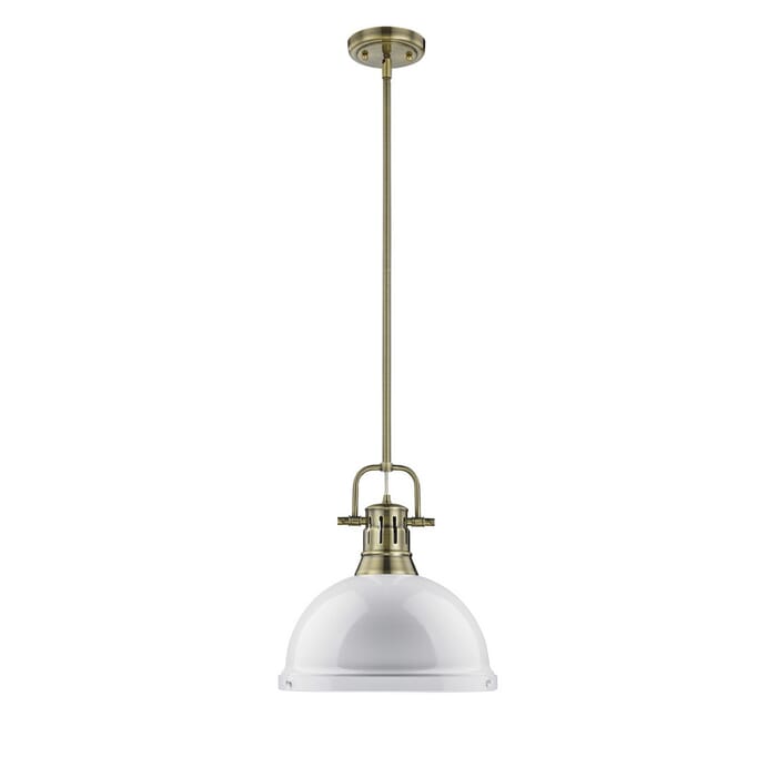 Golden Duncan 15" Pendant Light in Aged Brass Golden Duncan 15" Pendant Light in Aged Brass