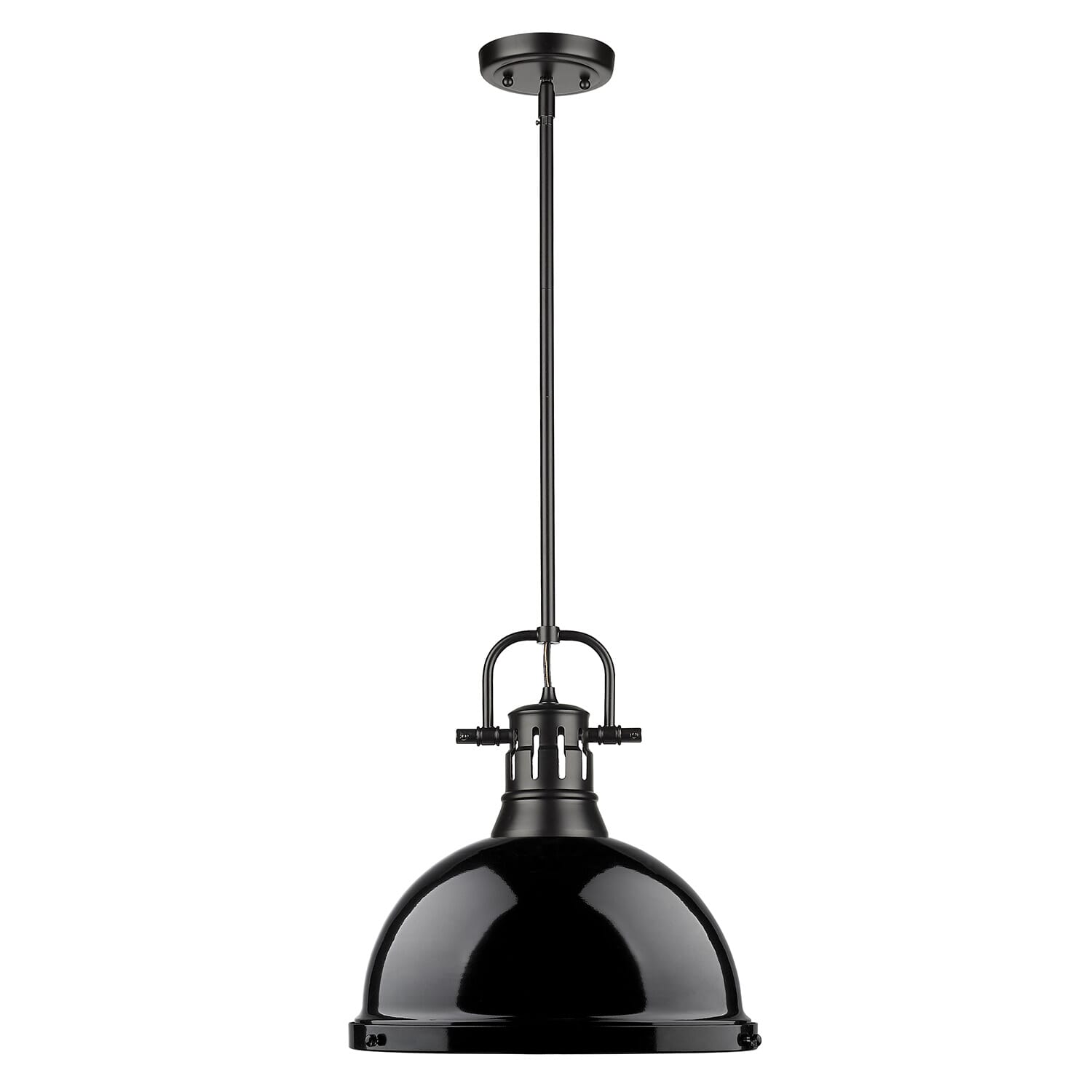 Golden Duncan 15" Pendant Light in Black