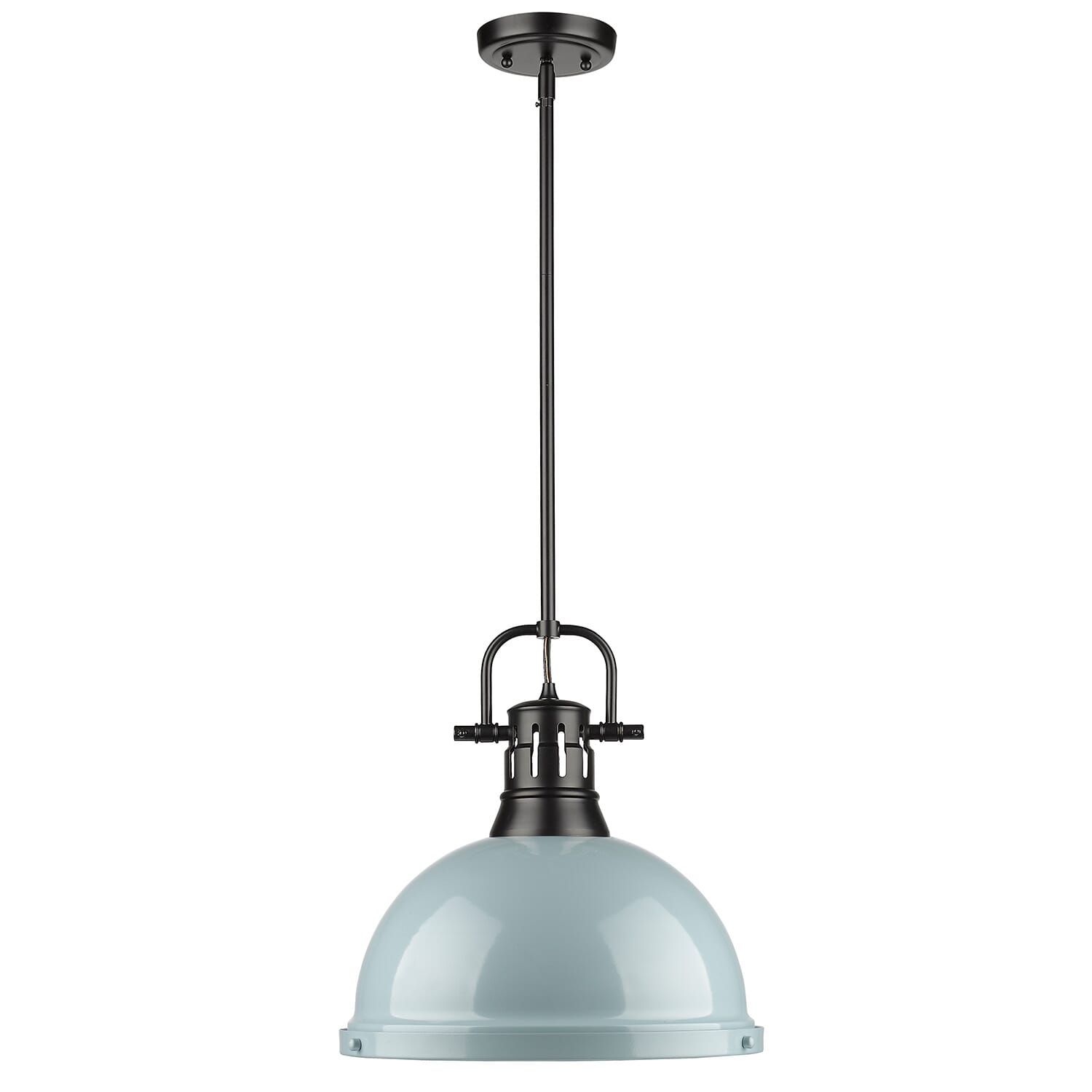 Golden Duncan 15" Pendant Light in Black