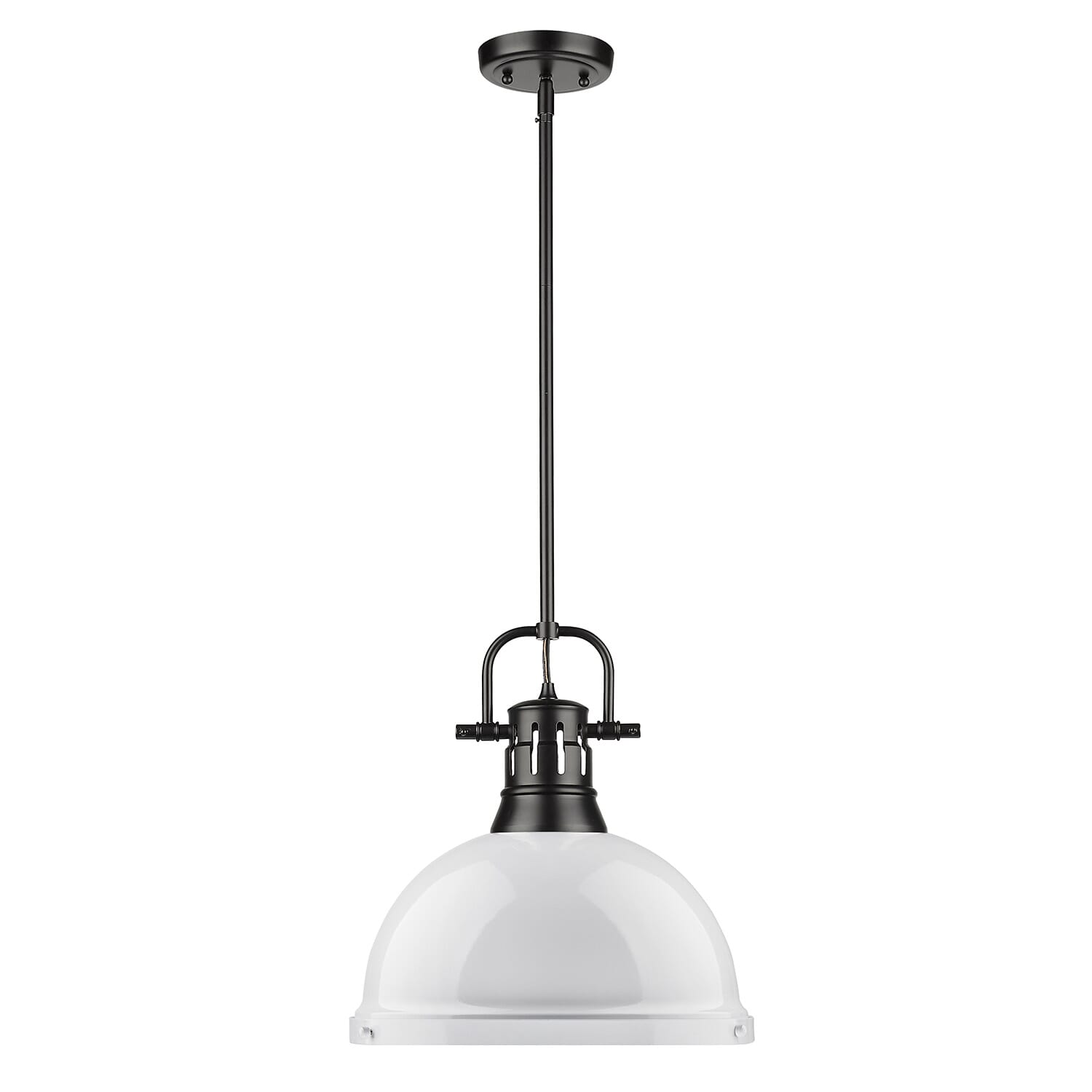 Golden Duncan 15" Pendant Light in Black