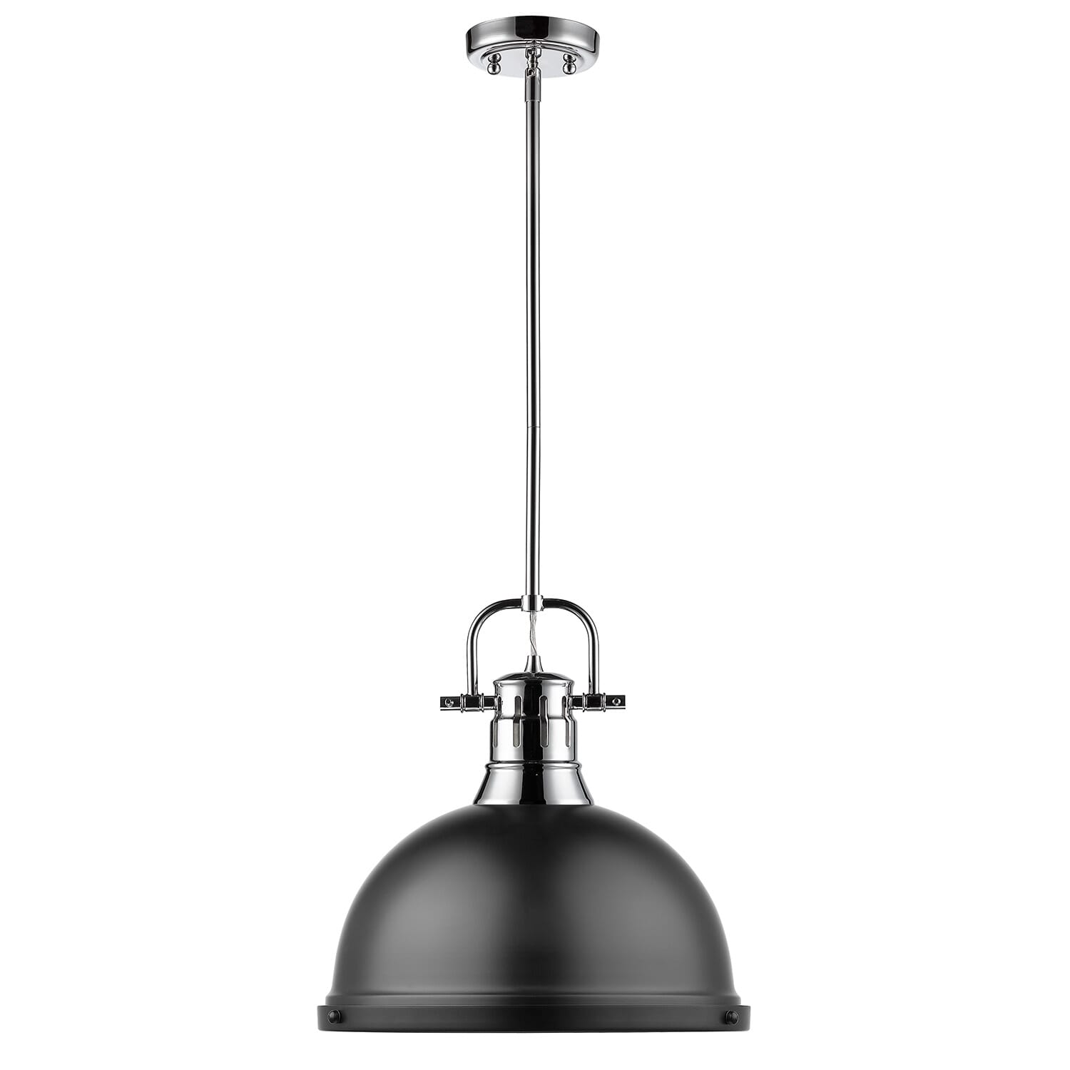 Golden Duncan 15" Pendant Light in Chrome