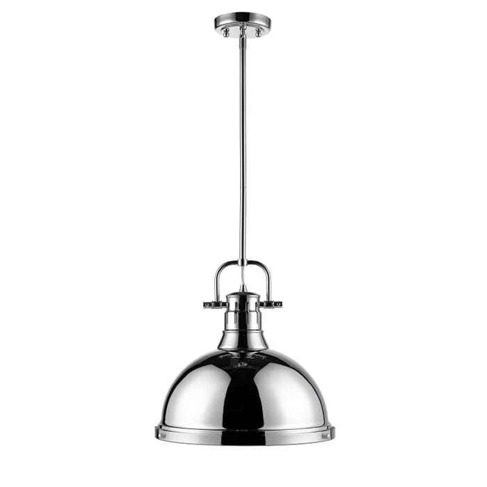 Golden Duncan 15" Pendant Light in Chrome Golden Duncan 15" Pendant Light in Chrome