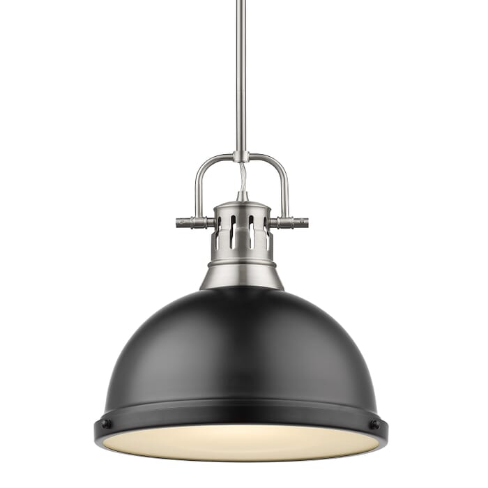 Golden Duncan 15" Pendant Light in Pewter Golden Duncan 15" Pendant Light in Pewter