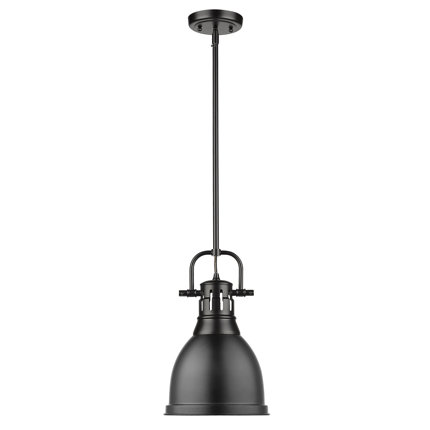 Golden Duncan 14" Mini Pendant in Black