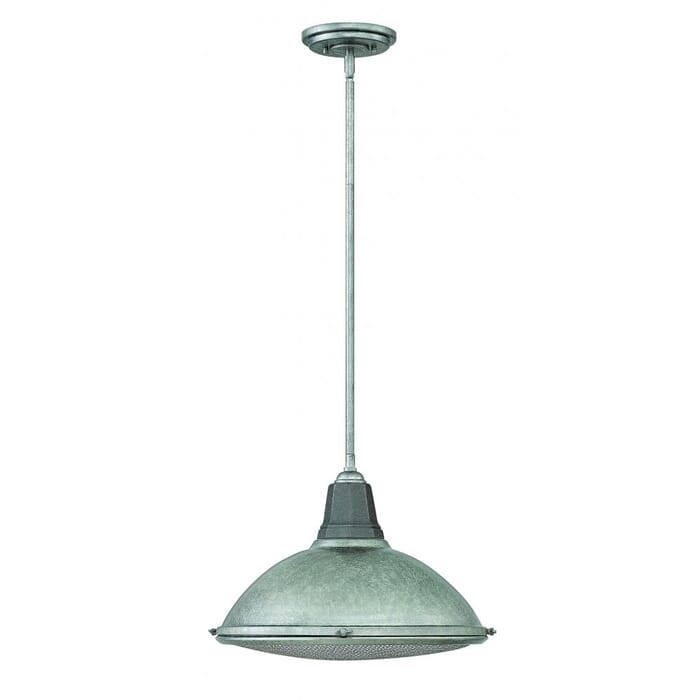 Hinkley Barstow Pendant Light in Galvanized Hinkley Barstow Pendant Light in Galvanized