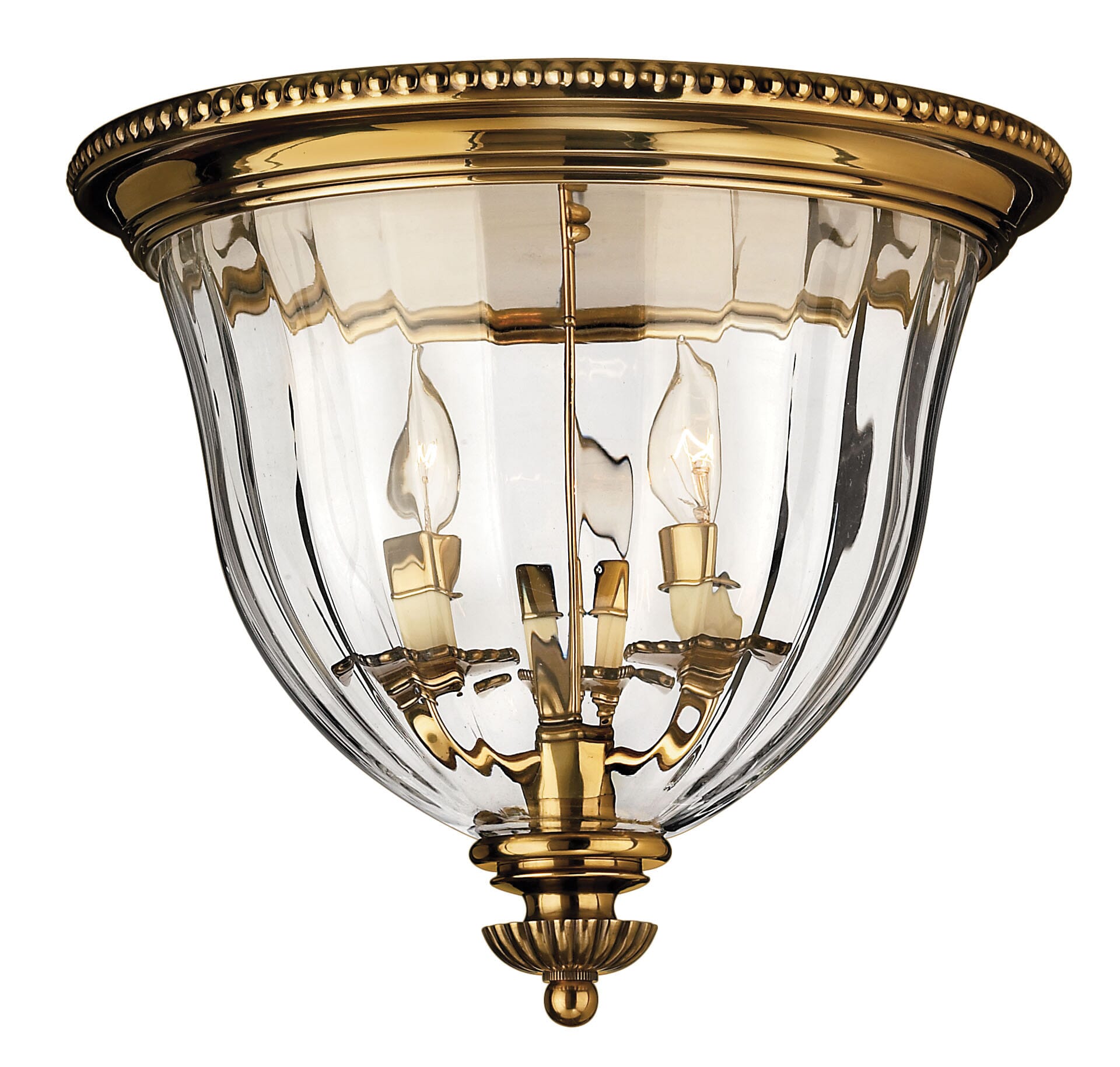 Burnished Brass LED Flush Mount from the Cambridge Collection