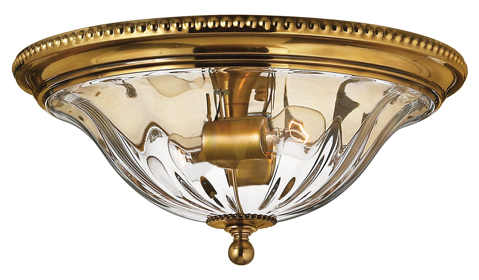 Burnished Brass LED Flush Mount from the Cambridge Collection