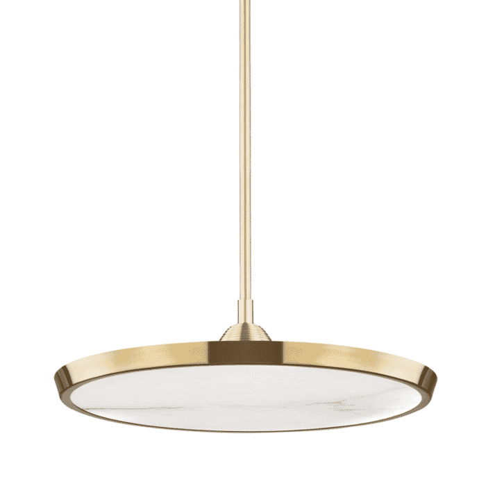 Hudson Valley Draper Pendant Light in Aged Brass Hudson Valley Draper Pendant Light in Aged Brass