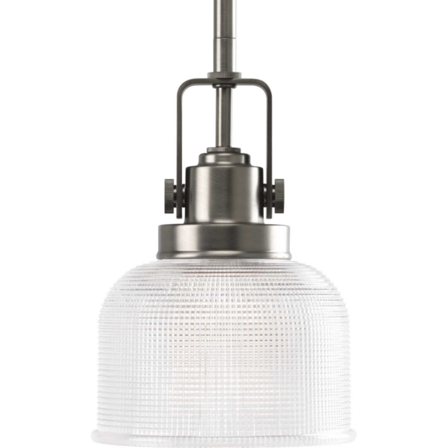 Antique Nickel One Light Pendant from the Archie Collection