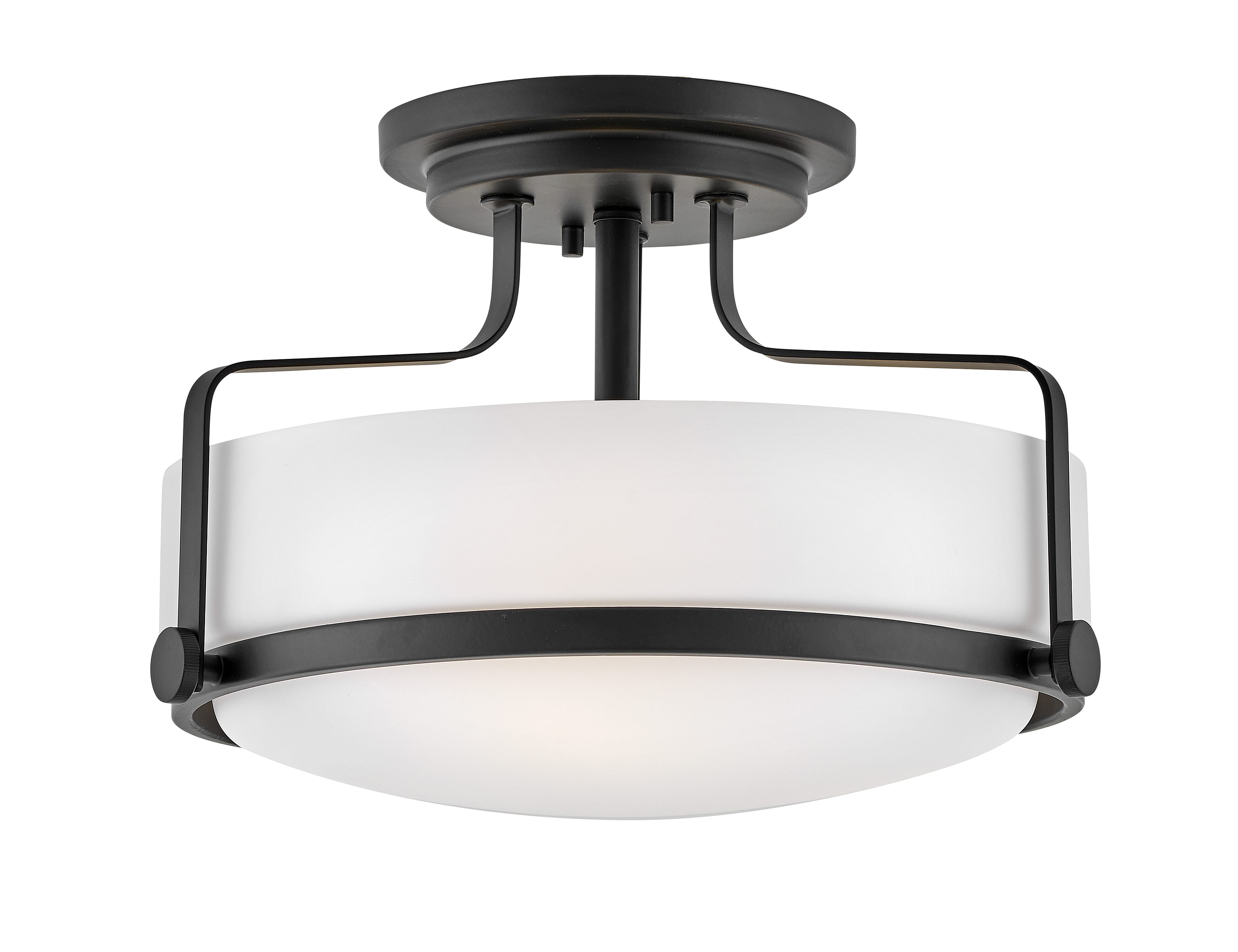 Black LED Semi-Flush Mount from the Harper Collection
