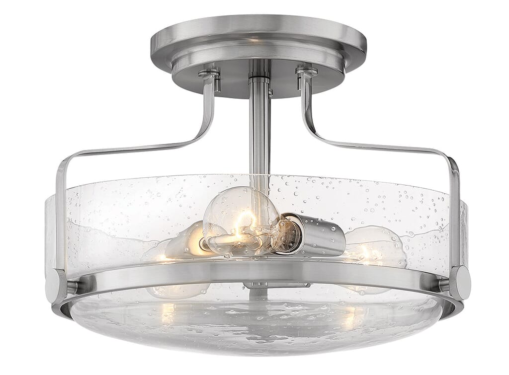 Brushed Nickel LED Semi-Flush Mount from the Harper Collection