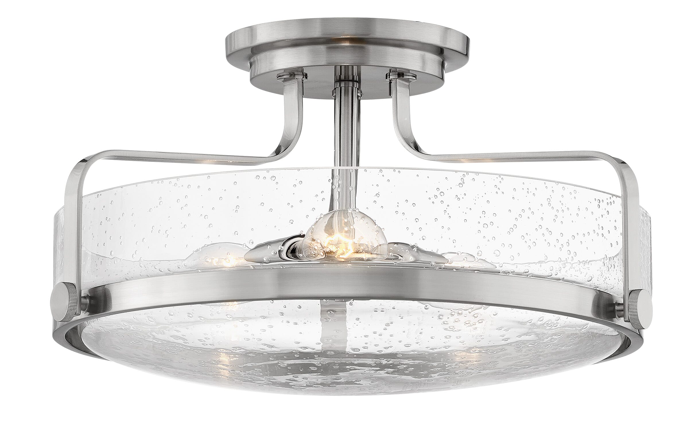 Brushed Nickel LED Semi-Flush Mount from the Harper Collection
