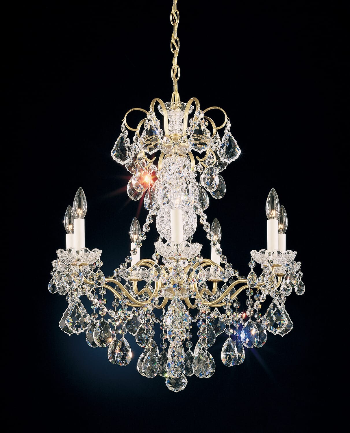 New Orleans 7-Light Chandelier in French Gold