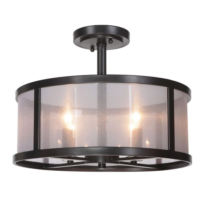 Craftmade Danbury 4-Light 18" Ceiling Light in Matte Black Craftmade Danbury 4-Light 18" Ceiling Light in Matte Black