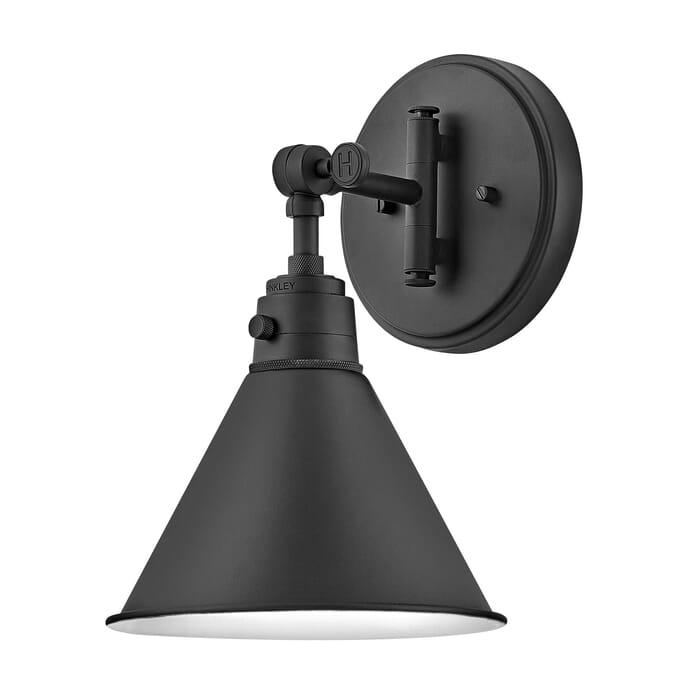 Hinkley Arti 1-Light Wall Sconce In Black Hinkley Arti 1-Light Wall Sconce In Black