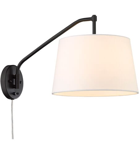 Golden Ryleigh Wall Sconce in Matte Black
