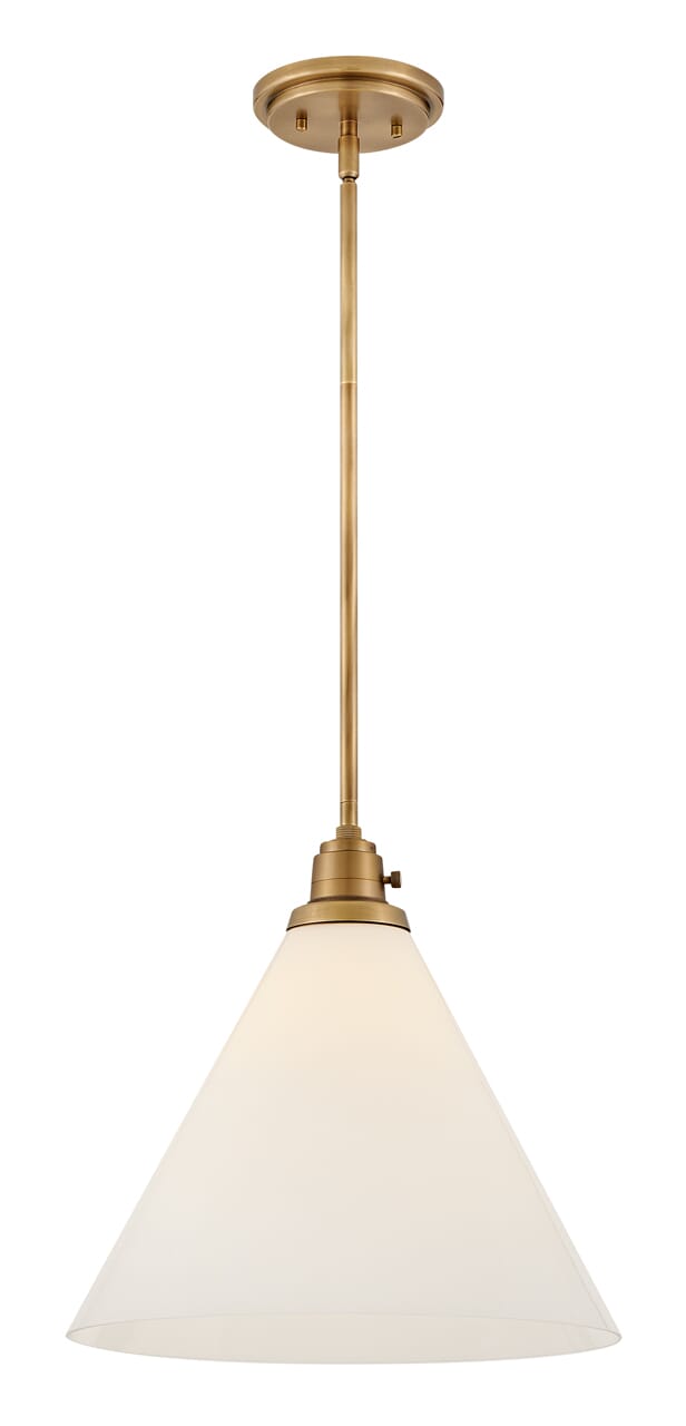 Heritage Brass LED Pendant from the Arti Collection