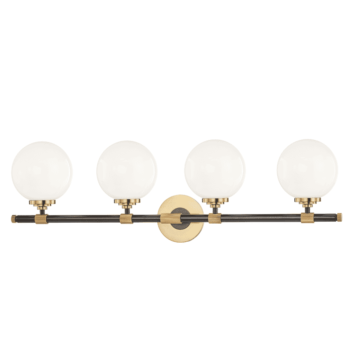 Hudson Valley Bowery Bathroom Vanity Light in Aged Old Bronze Hudson Valley Bowery Bathroom Vanity Light in Aged Old Bronze