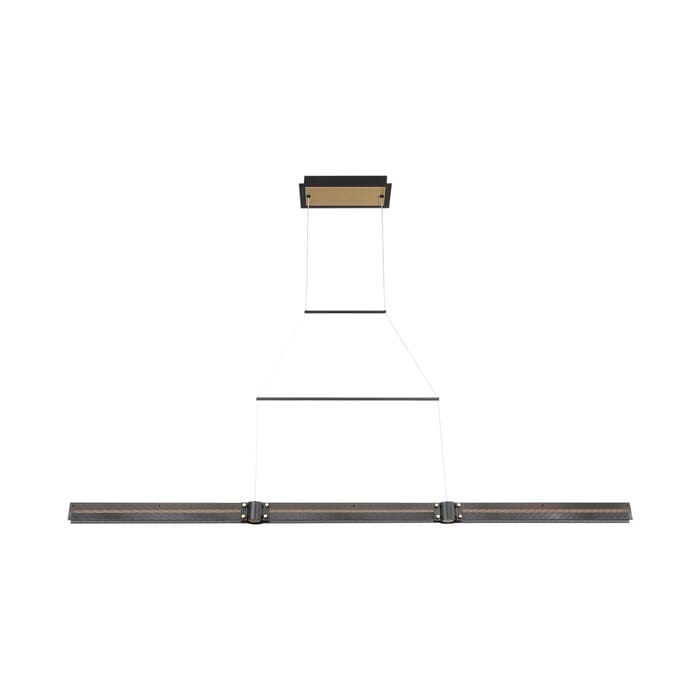 Admiral 1-Light LED Chandelier in Matte Black With Gold Admiral 1-Light LED Chandelier in Matte Black With Gold