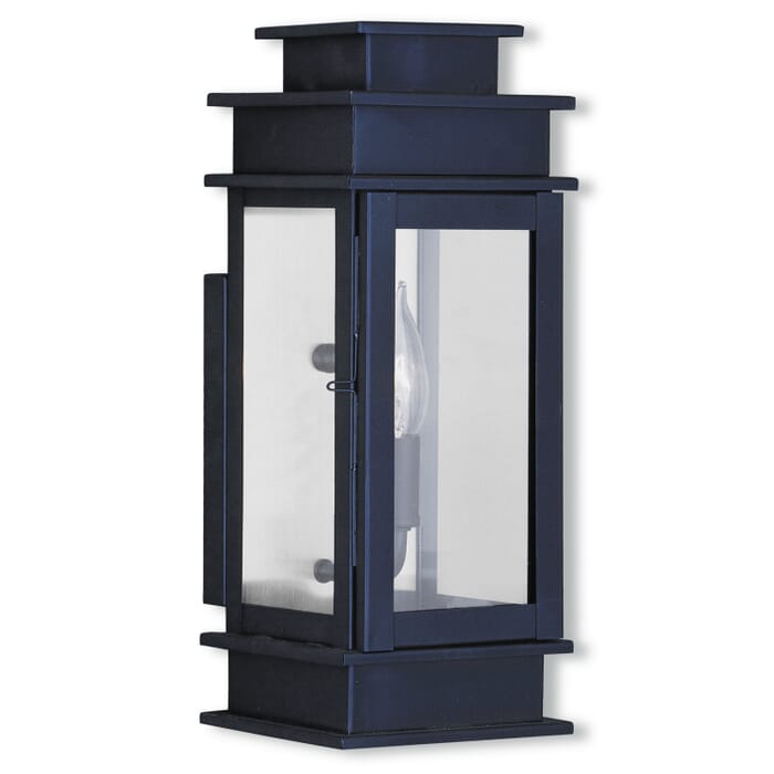 Princeton 1-Light Outdoor Wall Lantern in Bronze w with Polished Chrome Stainless Steel Princeton 1-Light Outdoor Wall Lantern in Bronze w with Polished Chrome Stainless Steel