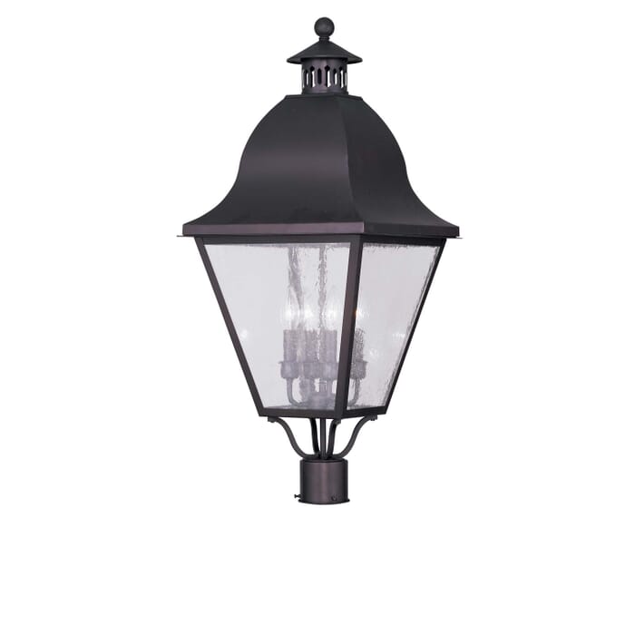 Amwell 4-Light Outdoor Post Lantern in Bronze Amwell 4-Light Outdoor Post Lantern in Bronze