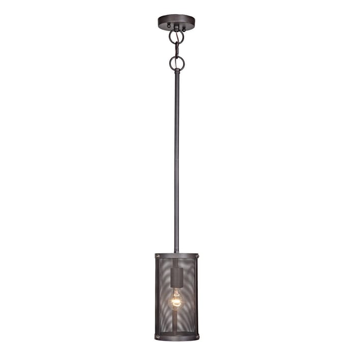 Craftmade Blacksmith 6" Mini Pendant in Matte Black Gilded Craftmade Blacksmith 6" Mini Pendant in Matte Black Gilded